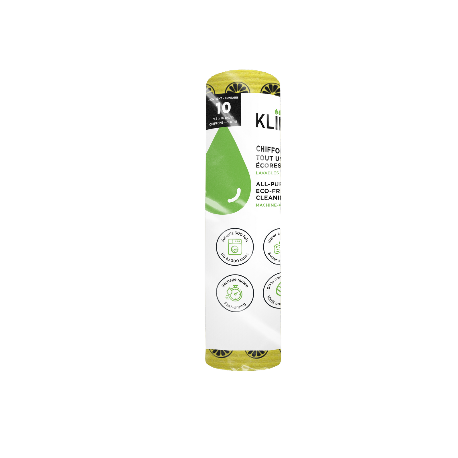 Produit valeur : Rouleau 10 feuilles citrons jaunes KLIIN