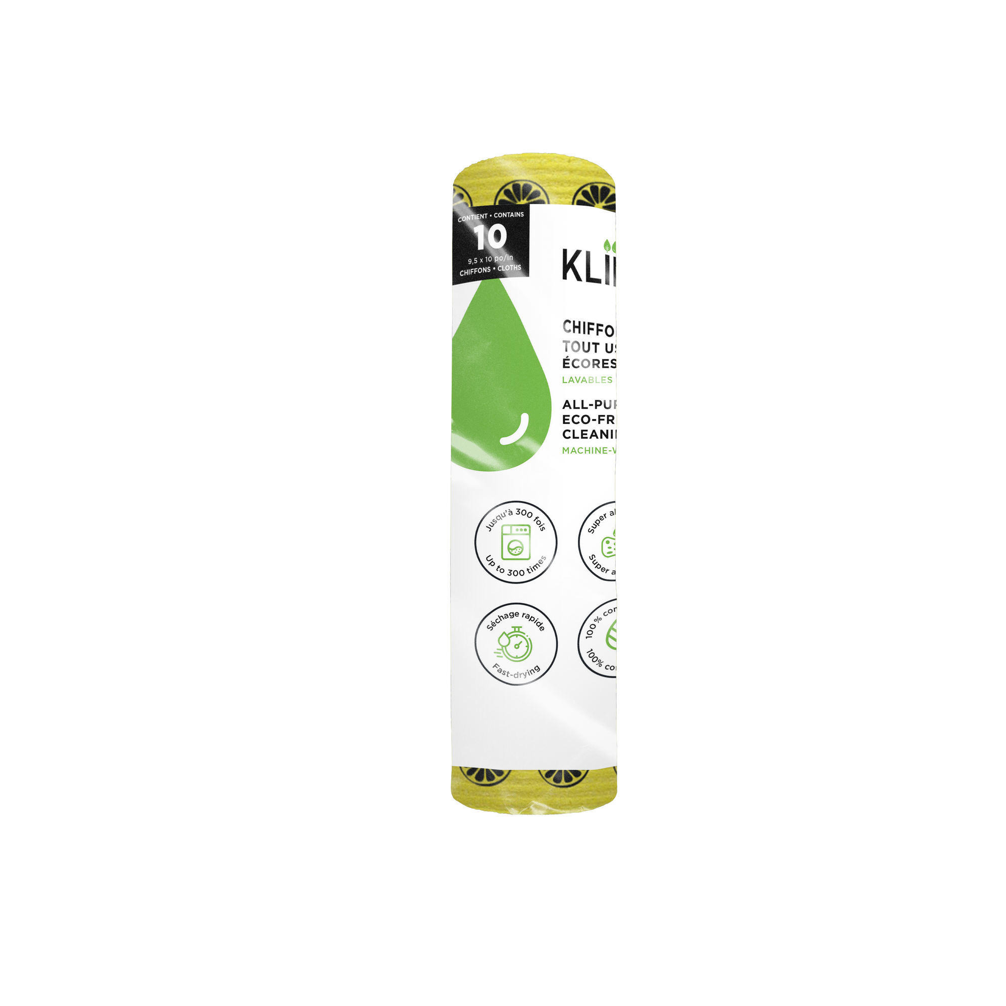 Best Value Product - KLIIN 10-sheet roll yellow lemon